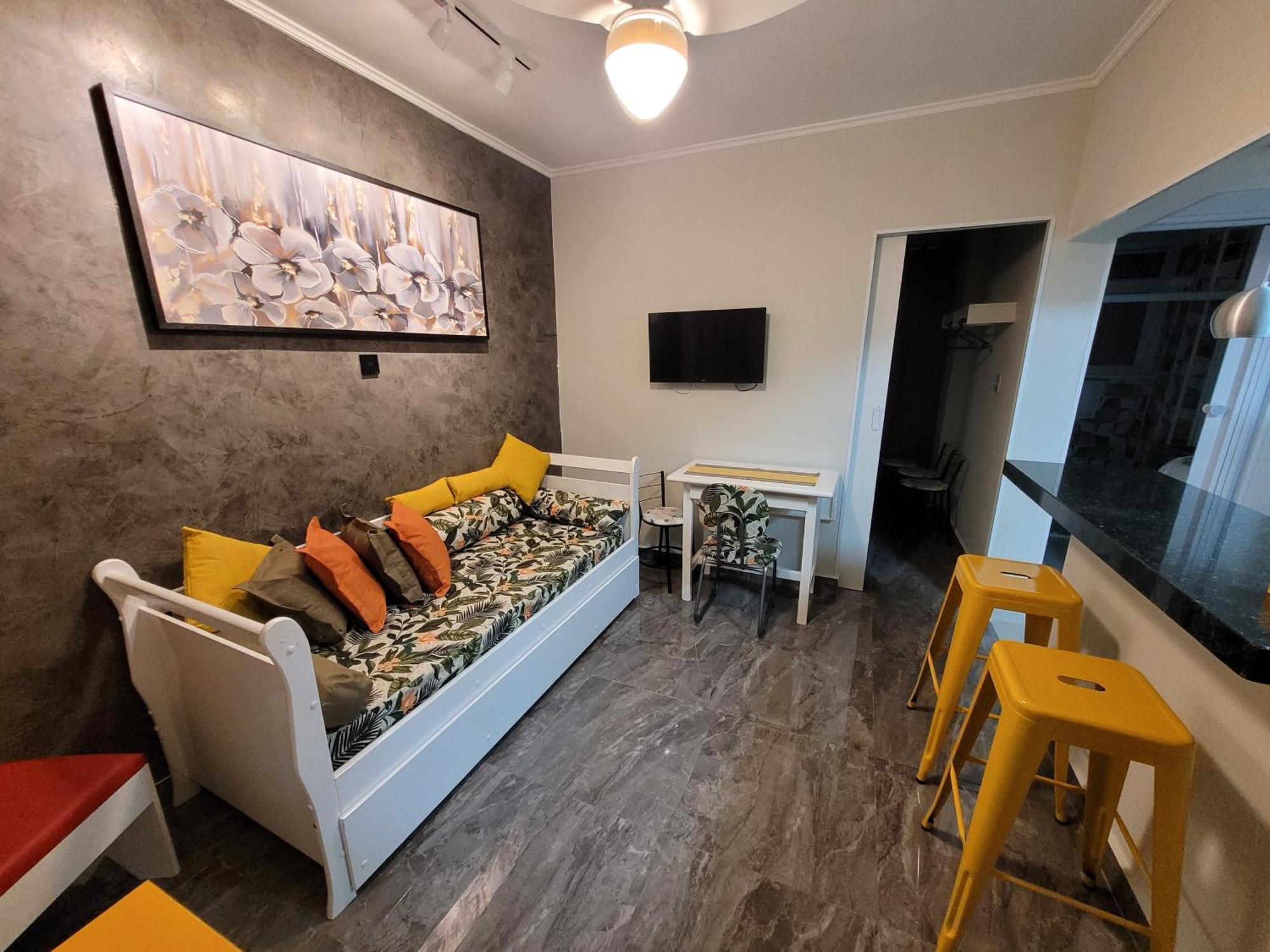Apartamento Pe Na Areia Praia Grande  Esterno foto